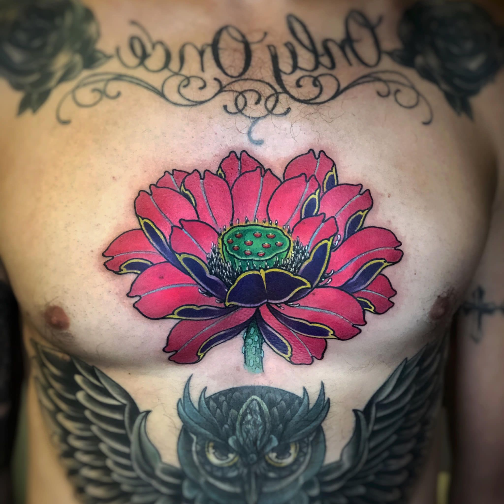 Traditional Japanese Lotus Flower Tattoo Designs - Tattoos Gallery