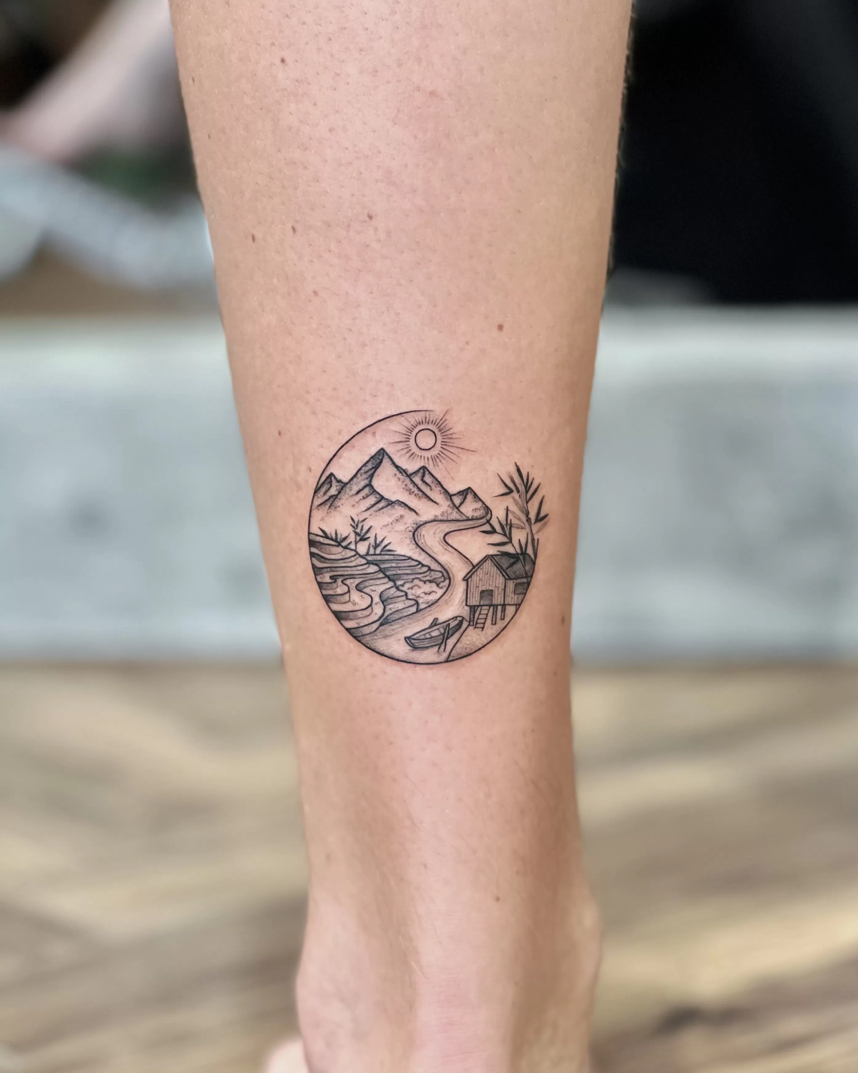 1752917070 Vietnam Landscape Ilustration Trip Memory Travel Souvenir Tattoo 5