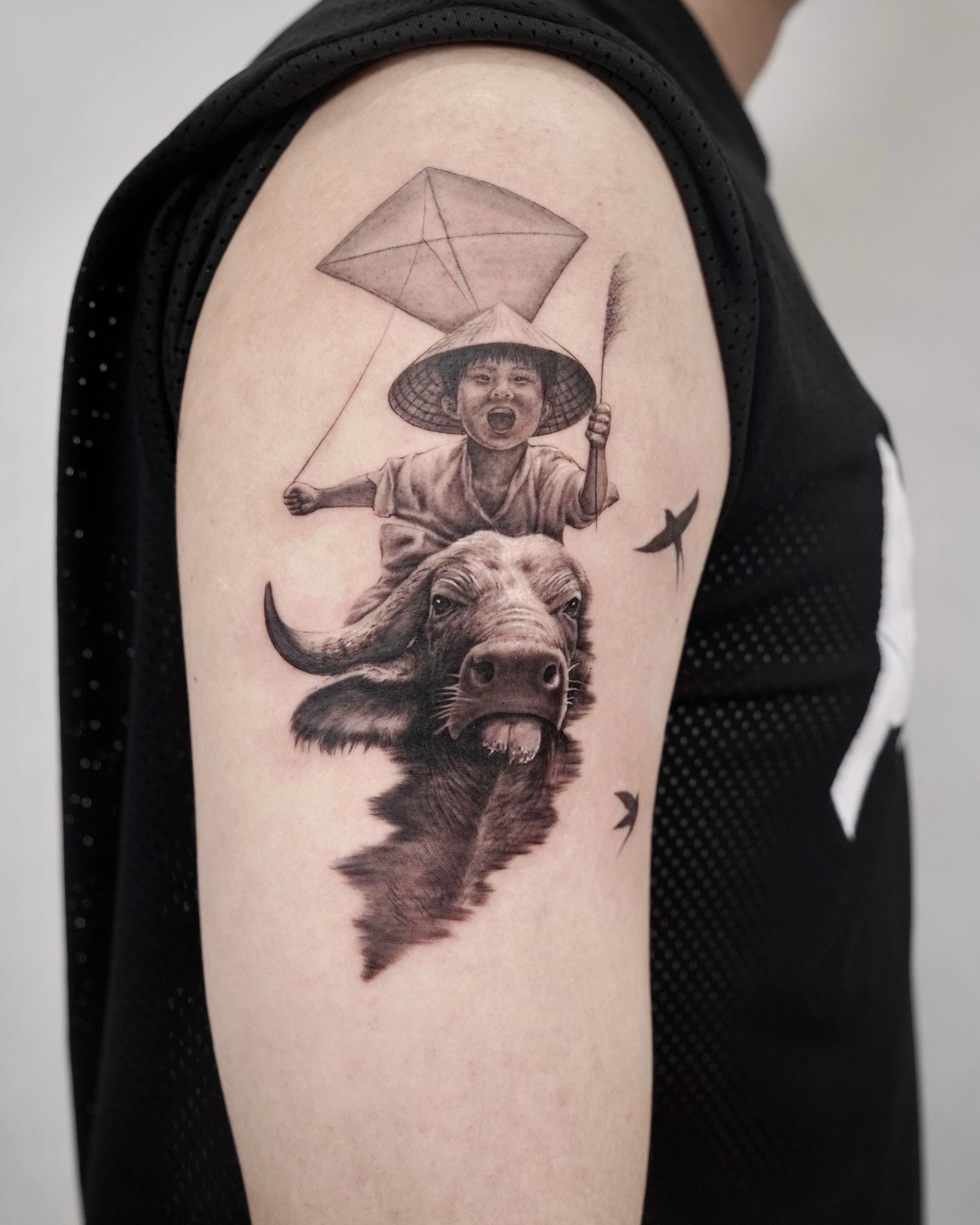 1753579116 2094 Realistic Boy Buffalo Tattoo 13jpg