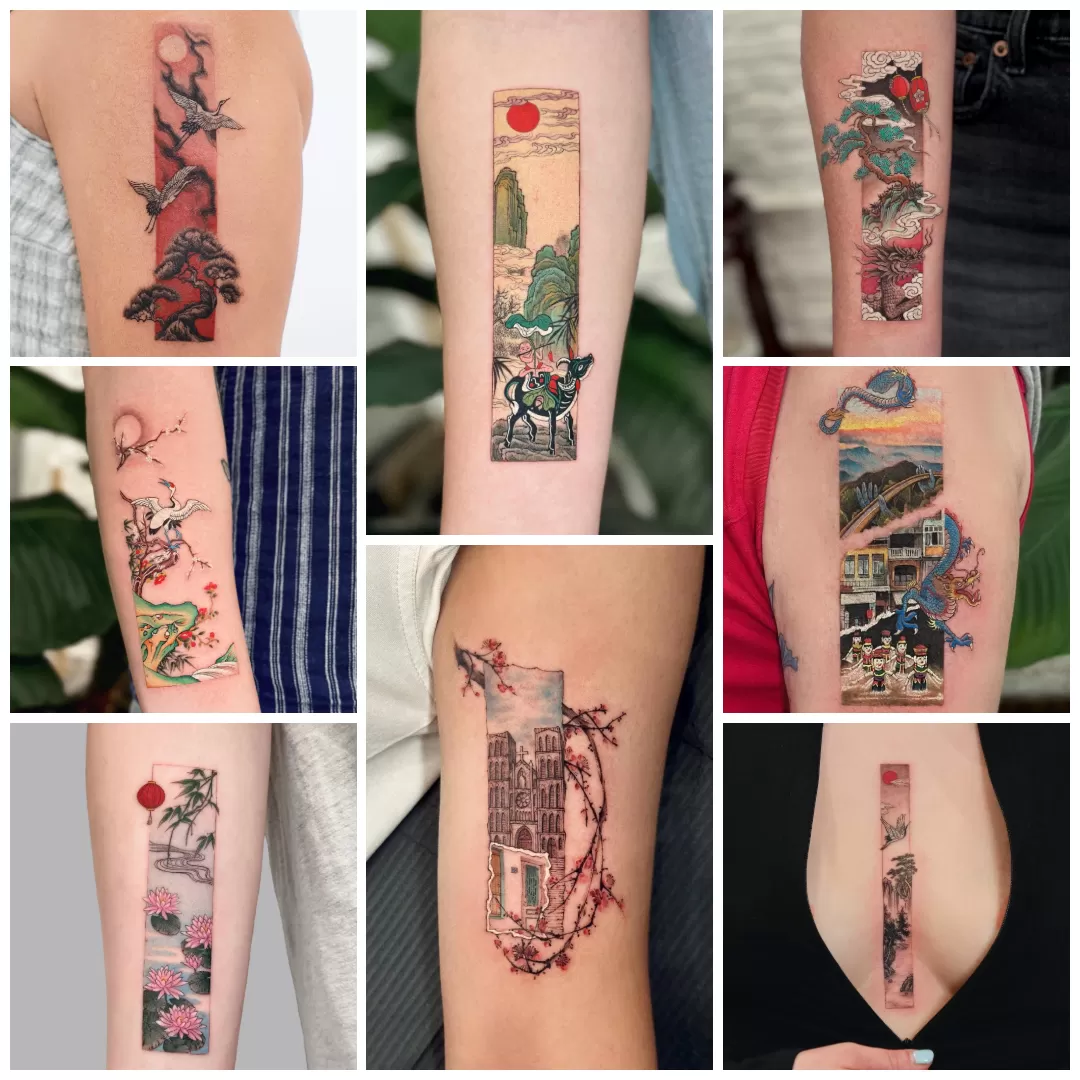 1754853648 Vietnam Landscape Frame Tattoo Color
