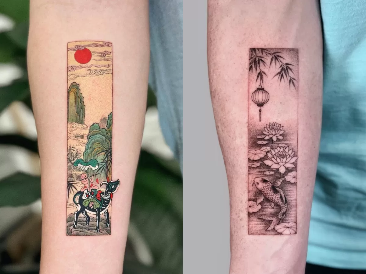 1758357959 Black Vs Color Frame Tattoo Silver Ant