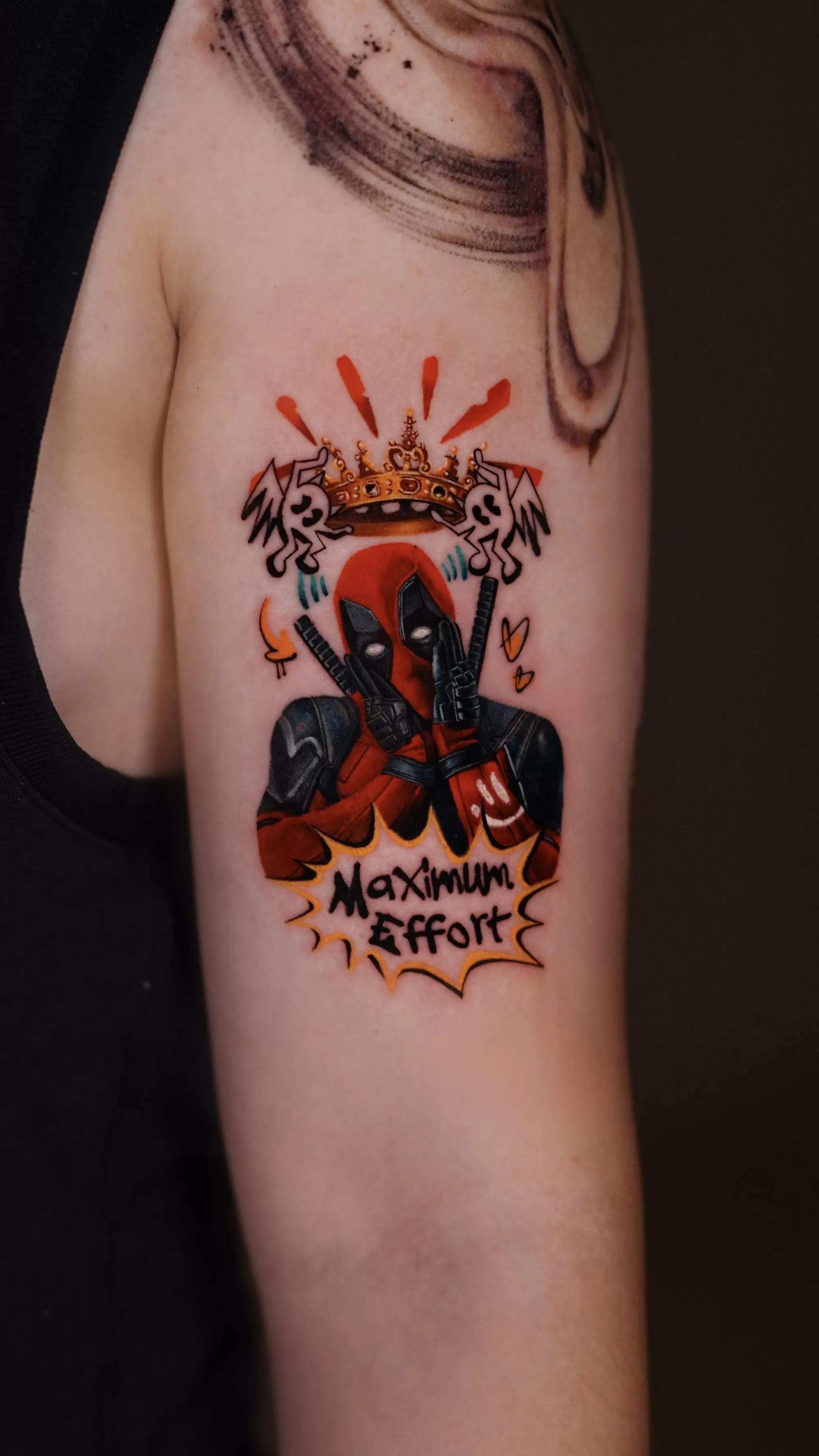 1770015515 Dead Pool Color Tattoo 1