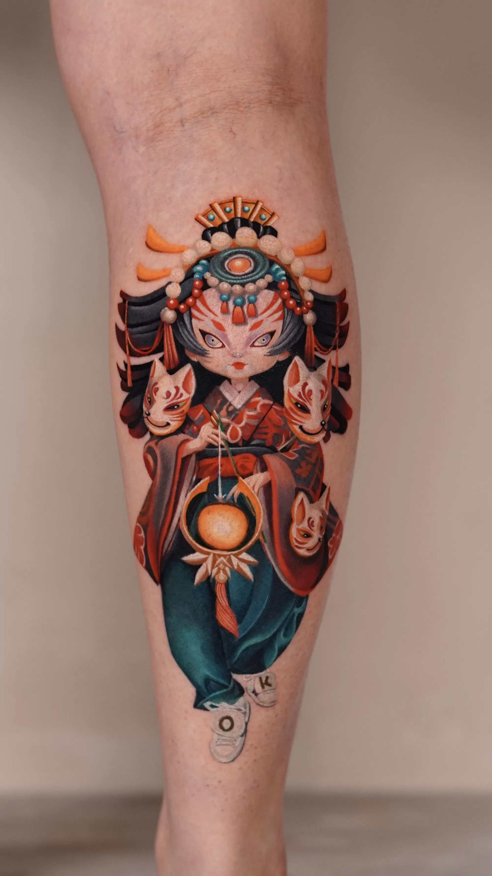 1770015614 Japaese Doll Color Tattoo 1