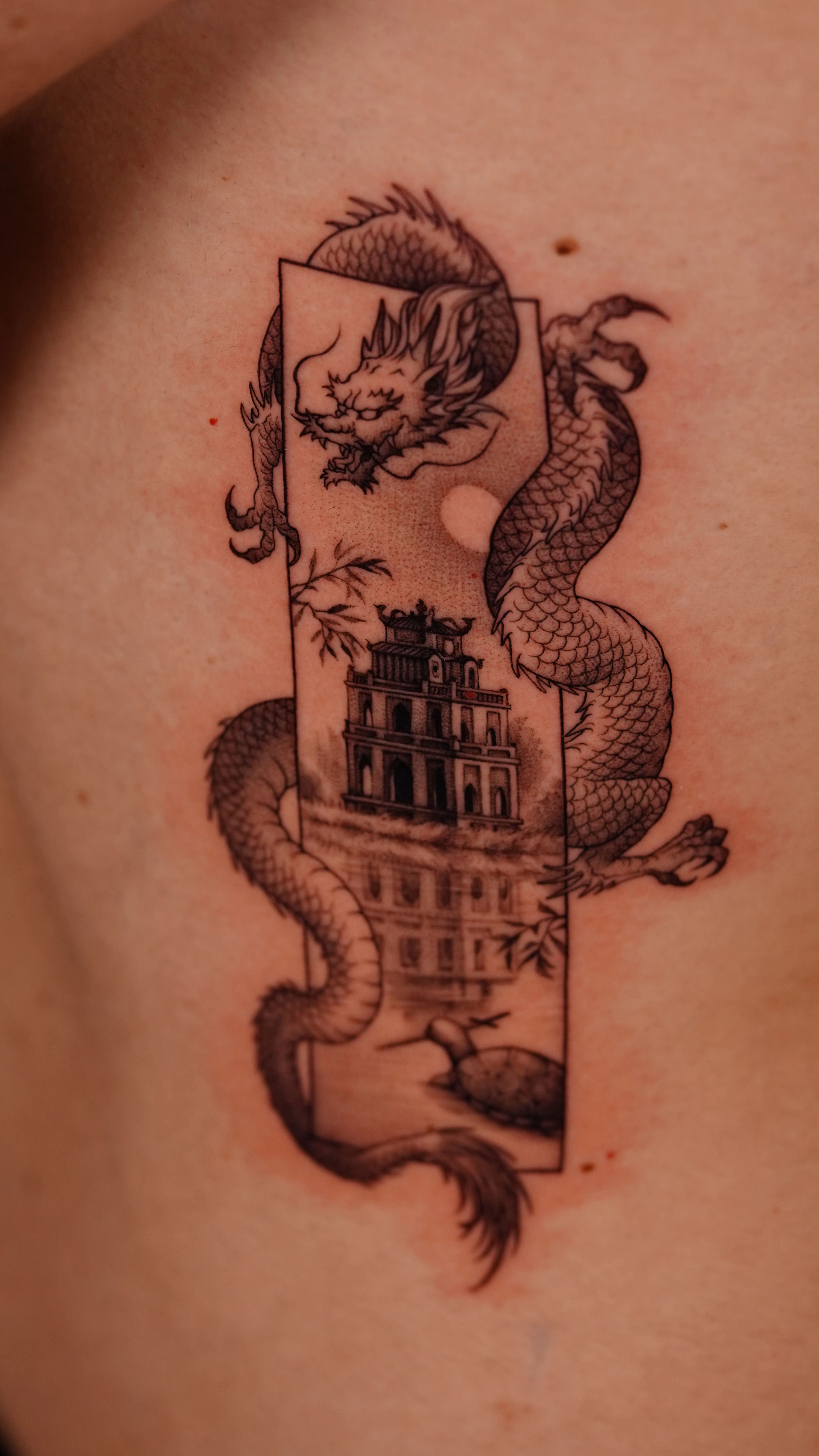 Behind the Ear Dragon Tattoo: Beautiful and Elegant Dragon Tattoo Ideas Behind the Ear